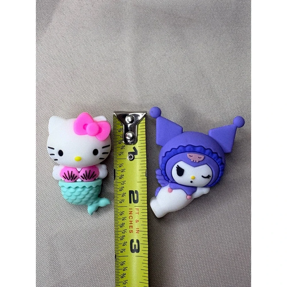 Sanrio Hello Kitty Mermaid and Kuromi Sleeping Figure Set Purple Teal Pink